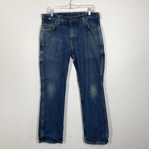 Carhartt FR Jeans Mens 34x30 Blue Relaxed Fit Flame Resistant Work CAT 2 102888